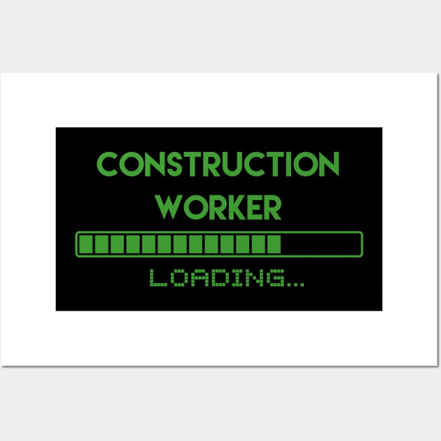Construction Worker Loading Wall Art by Grove Designs